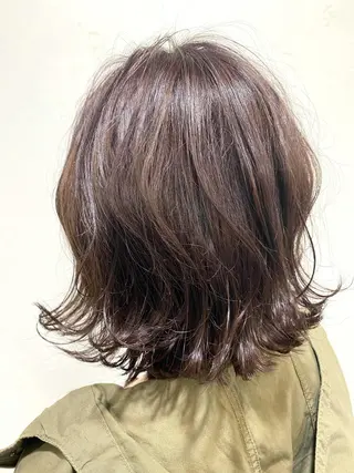 ミディアム カラー ヘアアレンジ unpeu hair  二条所属・先着1名様限定 カット無料のヘアスタイル