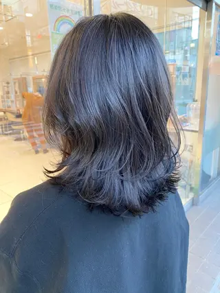 ミディアム カラー 寺内 紳悟のヘアスタイル