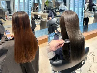 ロング 縮毛矯正/髪質改善/ 斉藤春のヘアスタイル