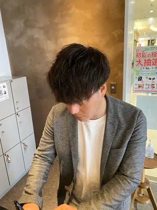 パーマ メンズ STYLE エキシティ店所属・【似合わせパーマ】 STYLE 杉原　魁のヘアスタイル