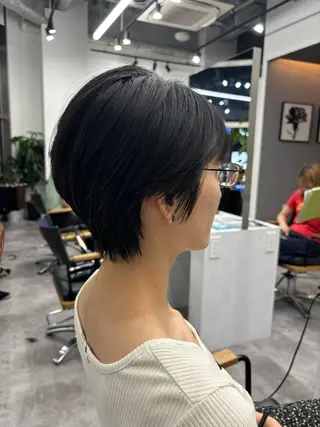 ショート カラー パーマ ヘアアレンジ レイヤー/メンズ🥑 マエダアズミ🥑のヘアスタイル