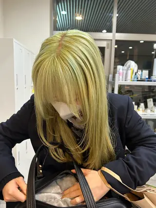 ロング ボブ/透明感カラー 🧸YUI❤️のヘアスタイル