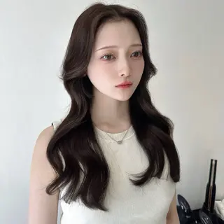 ロング 🎀ツヤ髪韓国ヘア ミカ🎀のヘアスタイル