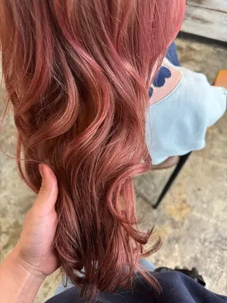 ロング カラー クキノ ケイカのヘアスタイル
