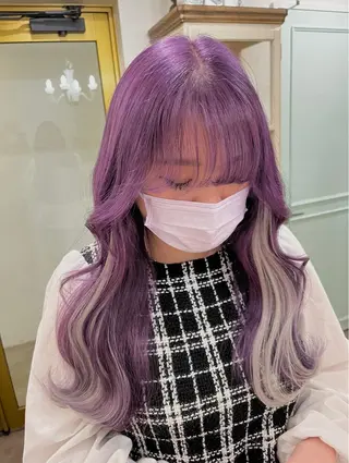 ロング カラー MOE🐈‍⬛🎀 エクステ/ワンホンのヘアスタイル