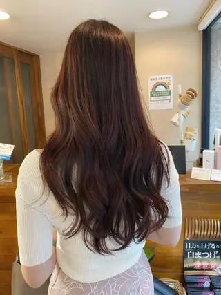 ロング カラー ボブ/縮毛矯正/ レイヤー/塚田のヘアスタイル