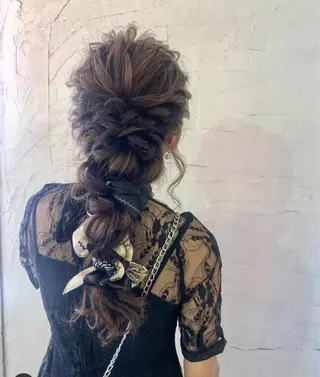 ロング ヘアアレンジ 🤍韓国風ヘア 柴田真帆🤍のヘアスタイル