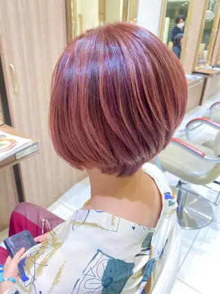 ショート カラー 古川 琴美のヘアスタイル