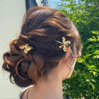 ヘアアレンジ 青とそら いしざかのヘアスタイル