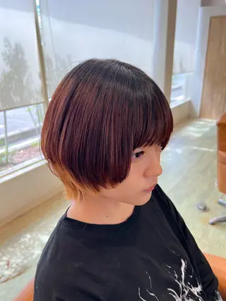 ミディアム 長尾ゆりの/ボブ/ ベージュ/ハイトーンのヘアスタイル