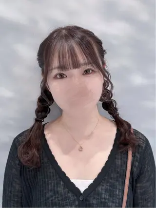 セミロング Maho カラーモデル募集中のヘアスタイル