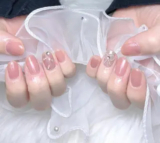 ネイル ki🍒🍒 ki ツルツルネイルのネイルデザイン