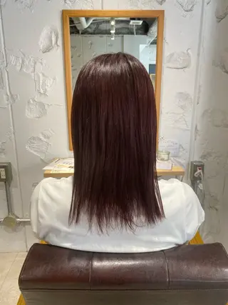 ミディアム カラー 関根 桃羽のヘアスタイル
