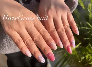 ミディアム HazeGrass NAILのネイルデザイン