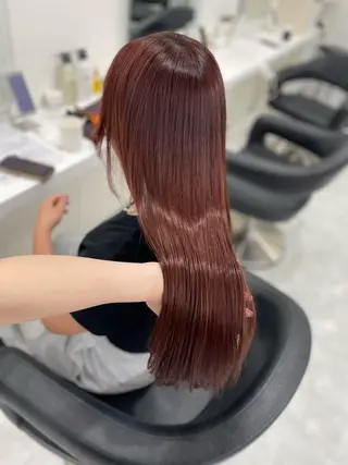 ロング カラー 💗トレンド暖色ヘア Natsumi 💗のヘアスタイル