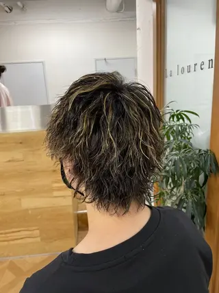 カラー パーマ メンズ 立川/過去1の毛流れ パーマ/しゅーとのヘアスタイル