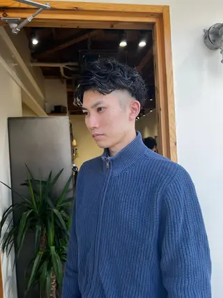 パーマ メンズ nishido ハイライト/メンズのヘアスタイル