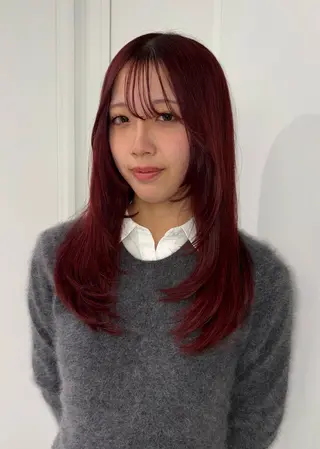 ミディアム ハイトーン/ネイル カナコ🫧のヘアスタイル