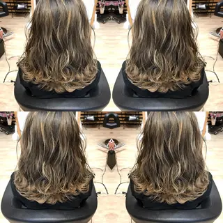 ミディアム カラー 大久保 隆蔵のヘアスタイル