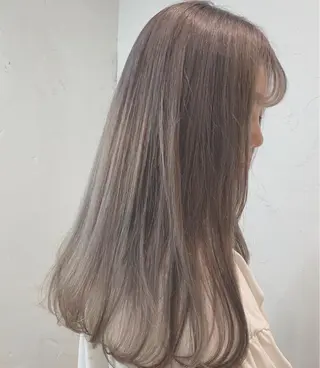 ロング カラー 酸性ストレート・ メンズ 三原 楊子のヘアスタイル