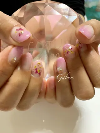 ミディアム LOTUS ネイルサロンのネイルデザイン