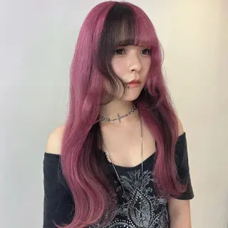 ロング カラー Ren. 🦋デザインカラーのヘアスタイル