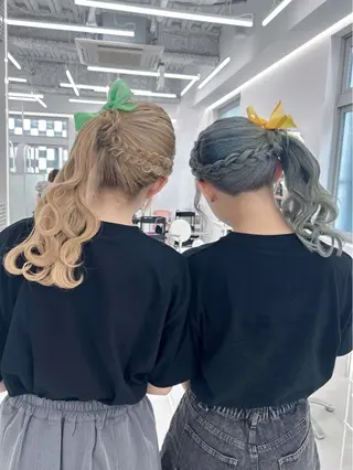 ロング ヘアアレンジ COAPLUS立川所属・前髪/顔周り 透明感カラーとどさんのヘアスタイル