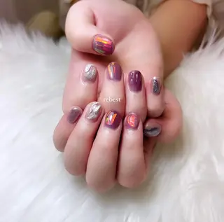 ネイル ❤️💛🩵京橋 痛ネイル⭐️3Dのネイルデザイン