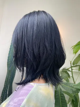 セミロング なかむら ゆきのヘアスタイル