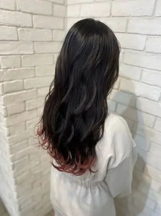 ロング カラー ヨシダ フミノリのヘアスタイル