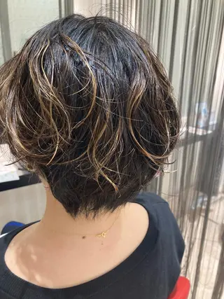 ショート パーマ 田畑 福恵のヘアスタイル