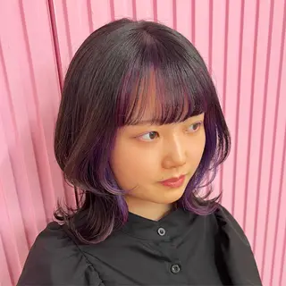 ミディアム カラー ELU. by stella所属・ELU.☁️ ARIのヘアスタイル
