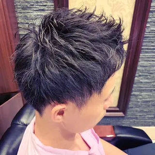 ショート パーマ メンズ HIROGINZA ヒロ銀座 青山所属・マツオ リュウホウ🐉のヘアスタイル