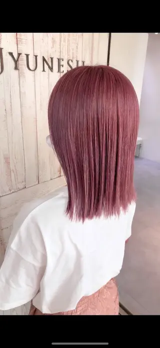 ミディアム カラー JYUNESU表参道所属・韓国ヘア🇰🇷🎀 透明感カラーのヘアスタイル