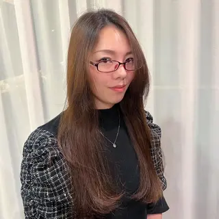 ロング カラー パーマ ヘアアレンジ gimmick 自由が丘所属・原中 亮汰のヘアスタイル