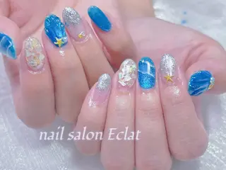 ネイル ネイルサロンエクラ 🫧Shizukaのネイルデザイン