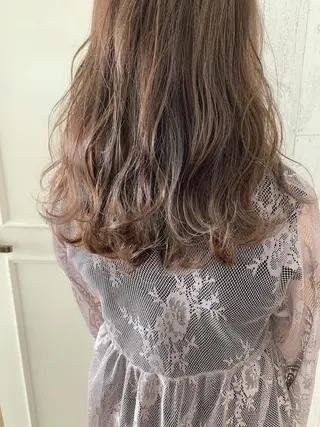 セミロング カラー 本町/新町/心斎橋 透明感カラーSANCのヘアスタイル