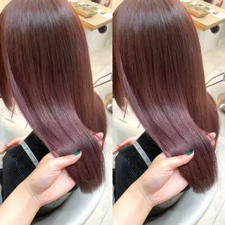 ロング カラー ブリーチ無しダブル カラー🦕まどかのヘアスタイル