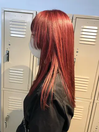 ロング カラー 古屋 花織のヘアスタイル