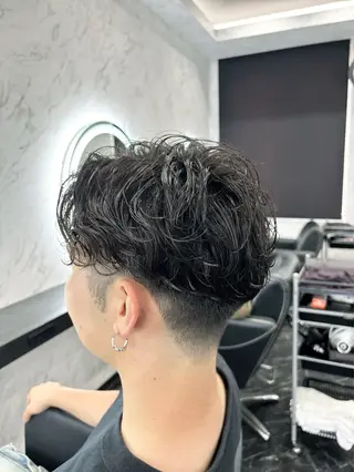 ショート パーマ メンズ Lohas Asatoのヘアスタイル