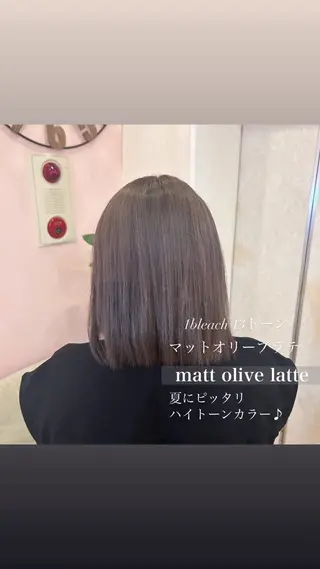 ミディアム カラー 韓国ヘア🧸髪質改善 🧸きくちみさきのヘアスタイル