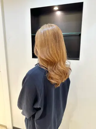 セミロング カラー TAYA大阪上本町所属・十場【髪質改善】 【ダブルカラー】のヘアスタイル