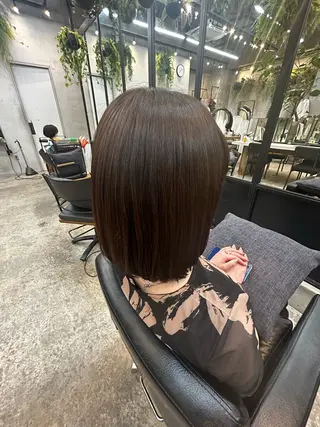 カラー 小森田　果怜 縮毛矯正、カラーのヘアスタイル