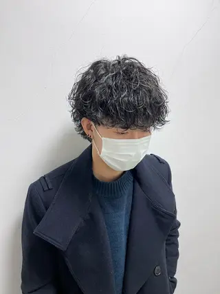 ショート パーマ メンズ Utata literie所属・嵯峨 大地/パーマ/ ハード系/特殊系のヘアスタイル