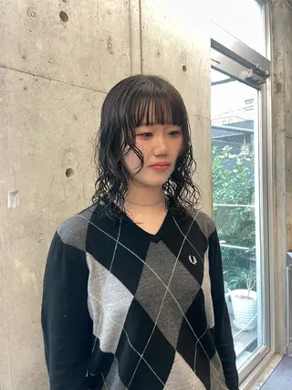 パーマ 佐伯 和佳のヘアスタイル