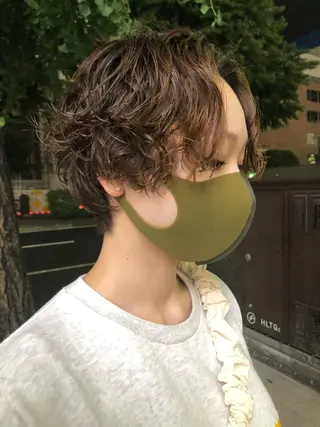 ショート パーマ 7Bridge所属・ハッシュカット 小西貫太のヘアスタイル