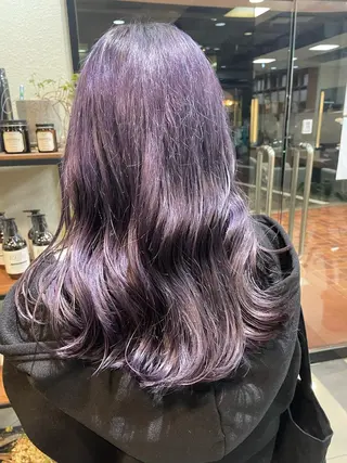 ロング カラー パーマ/ボブ/ ヘルシーカラー/風花のヘアスタイル