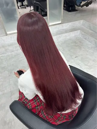 ロング カラー kazuki /韓国 juicyな暖色🍑のヘアスタイル