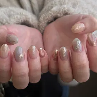 ネイル Ray. ちゅるん系ニュアンスのネイルデザイン