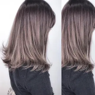 ミディアム カラー BOX mico.のヘアスタイル